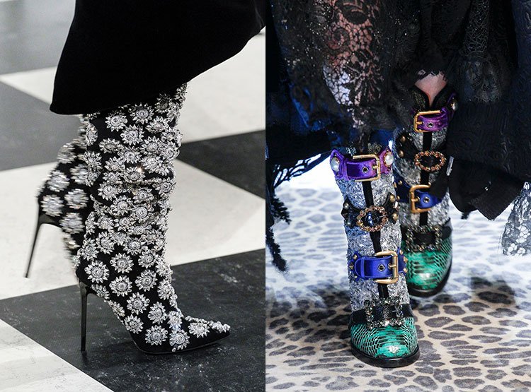Блестящая обувь осень-зима Dolce Gabbana