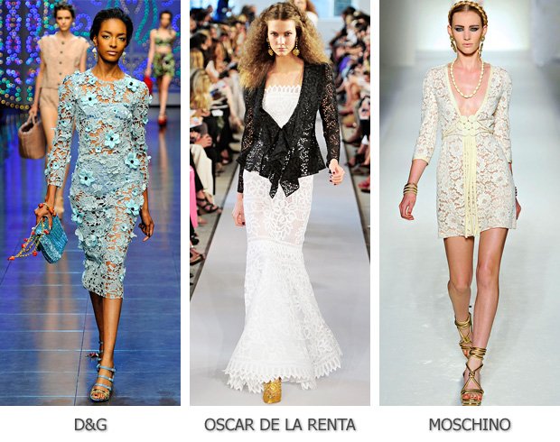 Модная тенденция на кружево - платья, юбки, болеро и пальто