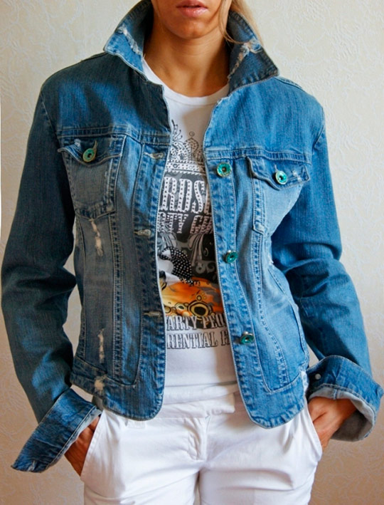 Стильные женские джинсовые куртки