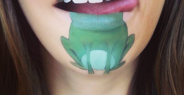 Как необычно накрасить губы