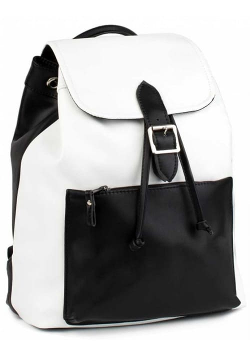 Рюкзак с сочетанием черного и белого цвета