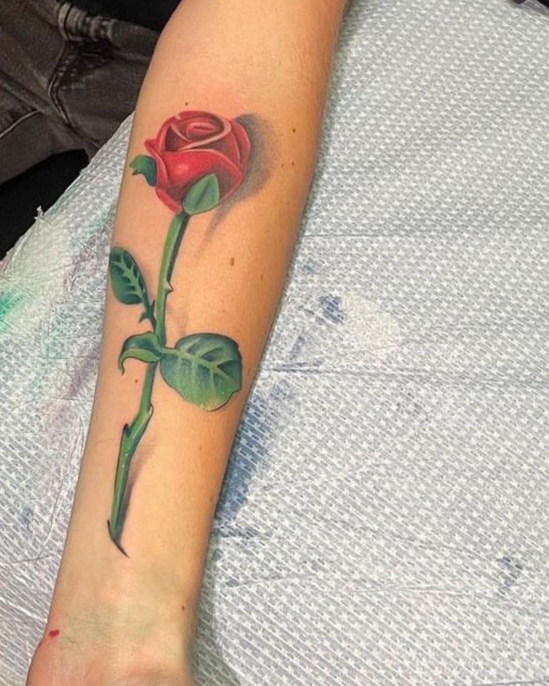 3D татуировка - роза