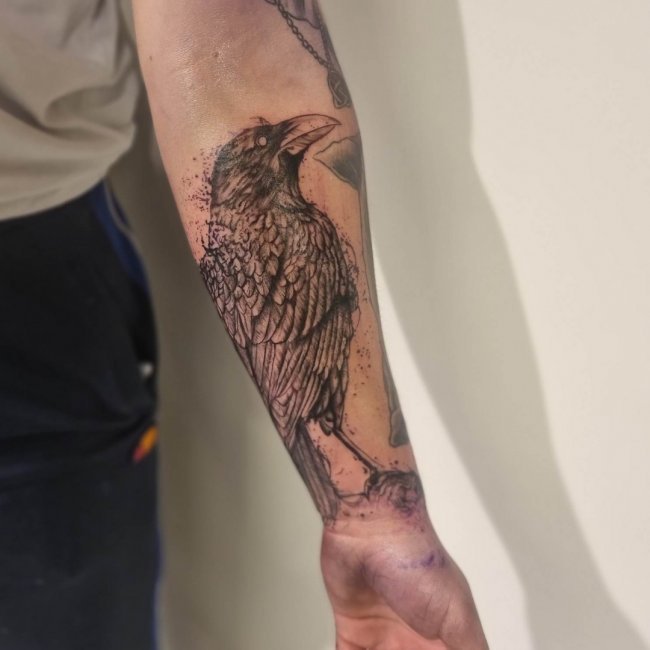 Татуировка птицы