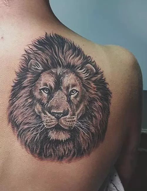 Дизайн татуировки льва для женщин